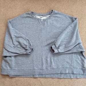 Free people oversized grey sweatshirt